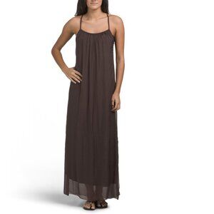ROSEMARINE  Italy Strappy Tiered Open Back Cover-up With Hardware